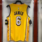 Los Angeles Lakers LeBron James #6 Stars Men’s Jersey