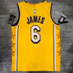 Los Angeles Lakers LeBron James #6 Stars Men’s Jersey
