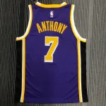 Los Angeles Lakers Carmelo Anthony #7 Purple Men’s Jersey