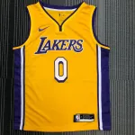 Los Angeles Lakers V-Neck Russell Westbrook #0 Yellow Men's Jersey Los Angeles Lakers V-Neck Russell Westbrook #0 Yellow Men’s Jersey