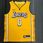 Maglia Los Angeles Lakers Uomo con collo a V Russell Westbrook #0 Stars Los Angeles Lakers V-Neck Russell Westbrook #0 Stars Men’s Jersey