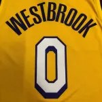 Los Angeles Lakers V-Neck Russell Westbrook #0 Stars Men’s Jersey