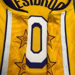 Los Angeles Lakers V-Neck Russell Westbrook #0 Stars Men’s Jersey