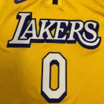 Los Angeles Lakers V-Neck Russell Westbrook #0 Stars Men’s Jersey