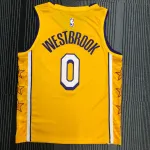 Los Angeles Lakers V-Neck Russell Westbrook #0 Stars Men’s Jersey