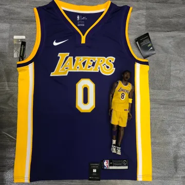 Los Angeles Lakers V-hals Kyle Kuzma #0 Paars Heren Jersey