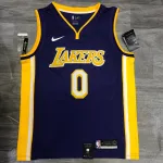 Los Angeles Lakers V-Neck Kyle Kuzma #0 Purple Men’s Jersey