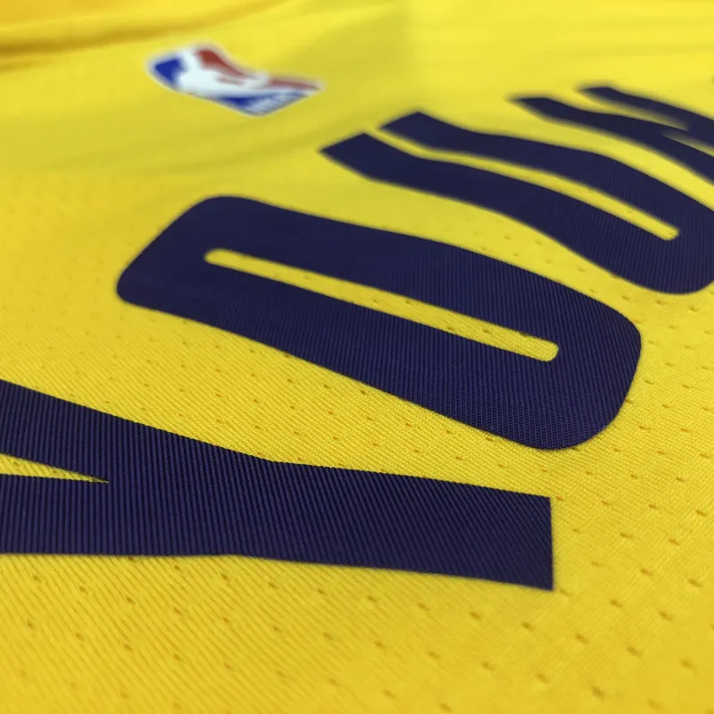 Los Angeles Lakers V-Neck Nick Young #0 Yellow Men’s Jersey
