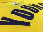 Los Angeles Lakers V-Neck Nick Young #0 Yellow Men’s Jersey