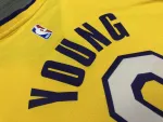 Los Angeles Lakers V-Neck Nick Young #0 Yellow Men’s Jersey