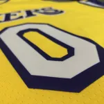 Los Angeles Lakers V-Neck Nick Young #0 Yellow Men’s Jersey