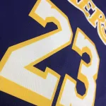 Los Angeles Lakers V-Neck LeBron James #23 Purple Men’s Jersey