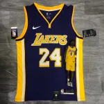 Los Angeles Lakers V-Neck Kobe Bryant #24 Purple Men’s Jersey