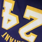 Los Angeles Lakers V-Neck Kobe Bryant #24 Purple Men’s Jersey