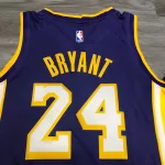 Los Angeles Lakers V-Neck Kobe Bryant #24 Purple Men’s Jersey