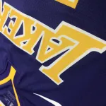 Los Angeles Lakers V-Neck Kobe Bryant #24 Purple Men’s Jersey