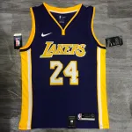 Los Angeles Lakers V-Neck Kobe Bryant #24 Purple Men’s Jersey