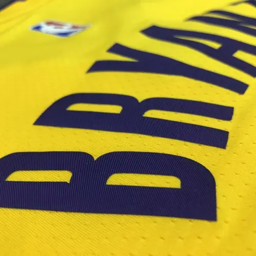 Los Angeles Lakers V-hals Kobe Bryant #24 Geel Heren Jersey