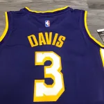 Los Angeles Lakers V-Neck Anthony Davis #3 Purple Men’s Jersey