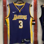 Los Angeles Lakers V-Neck Anthony Davis #3 Purple Men’s Jersey