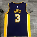 Los Angeles Lakers V-Neck Anthony Davis #3 Purple Men’s Jersey