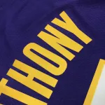 Los Angeles Lakers V-Neck Carmelo Anthony #7 Purple Men’s Jersey