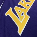 Los Angeles Lakers V-Neck Carmelo Anthony #7 Purple Men’s Jersey