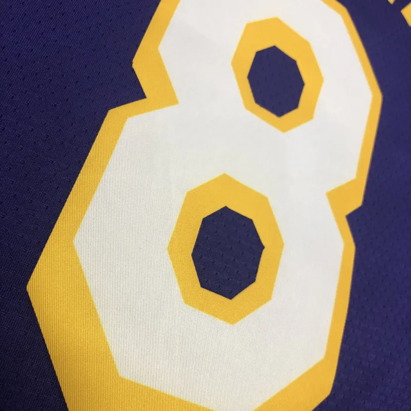 Los Angeles Lakers V-Neck Kobe Bryant #8 Purple Men’s Jersey