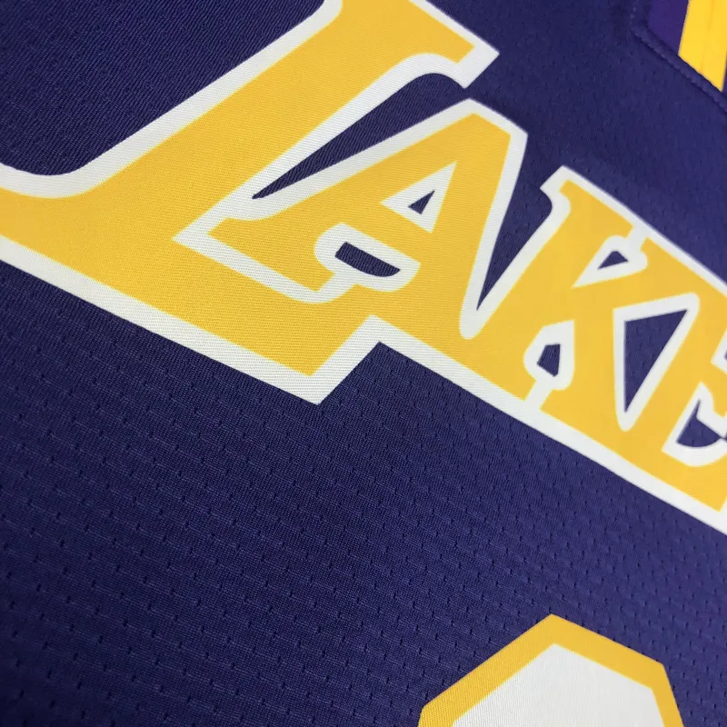 Los Angeles Lakers V-Neck Kobe Bryant #8 Purple Men’s Jersey