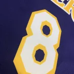 Los Angeles Lakers V-Neck Kobe Bryant #8 Purple Men’s Jersey