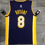 Los Angeles Lakers V-Neck Kobe Bryant #8 Purple Men’s Jersey