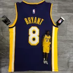 Los Angeles Lakers V-Neck Kobe Bryant #8 Purple Men’s Jersey