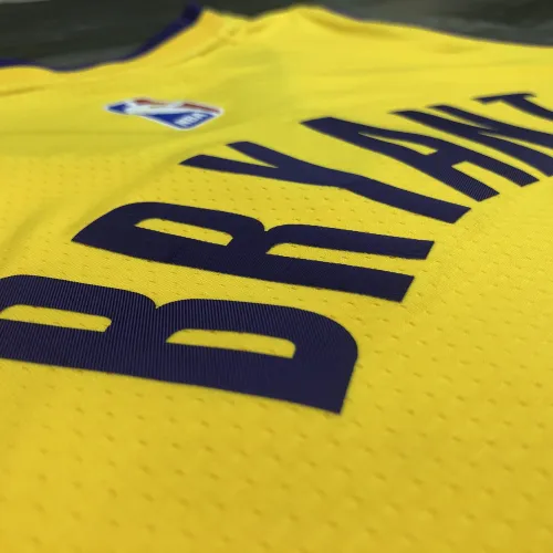 Los Angeles Lakers V-hals Kobe Bryant #8 Geel Heren Jersey