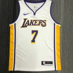 Los Angeles Lakers V-hals Carmelo Anthony #7 Wit Heren Jersey Los Angeles Lakers V-Neck Carmelo Anthony #7 White Men’s Jersey