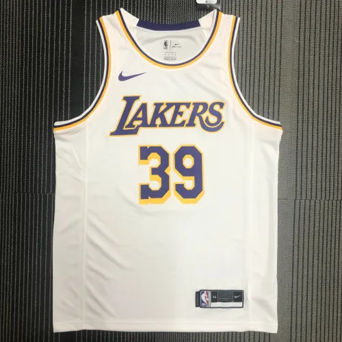 Maglia da uomo bianca dei Los Angeles Lakers di Dwight Howard (#39)