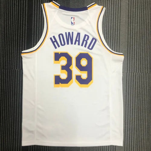 Maglia da uomo bianca dei Los Angeles Lakers di Dwight Howard (#39)