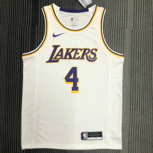 Los Angeles Lakers Rajon Rondo #4 White Men's Jersey