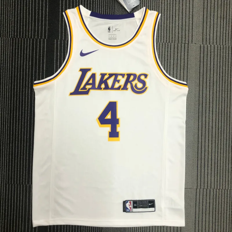 Los Angeles Lakers Rajon Rondo #4 White Men’s Jersey