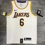 Los Angeles Lakers LeBron James #6 White Men's Jersey Los Angeles Lakers LeBron James #6 White Men’s Jersey