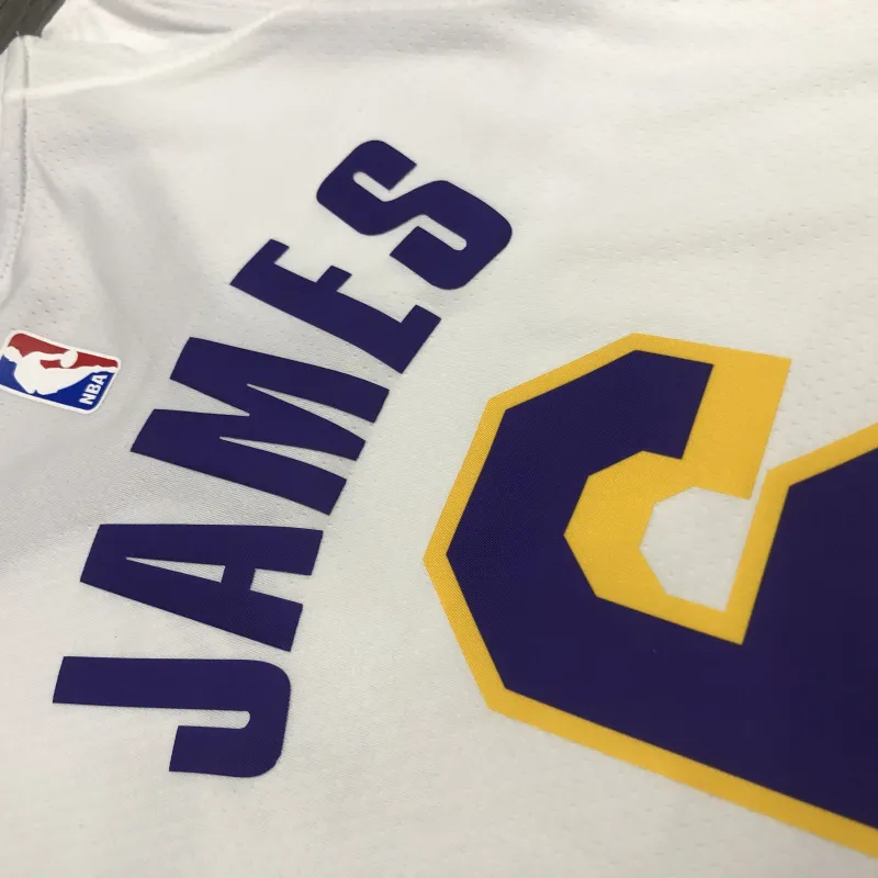 Los Angeles Lakers LeBron James #6 White Men’s Jersey