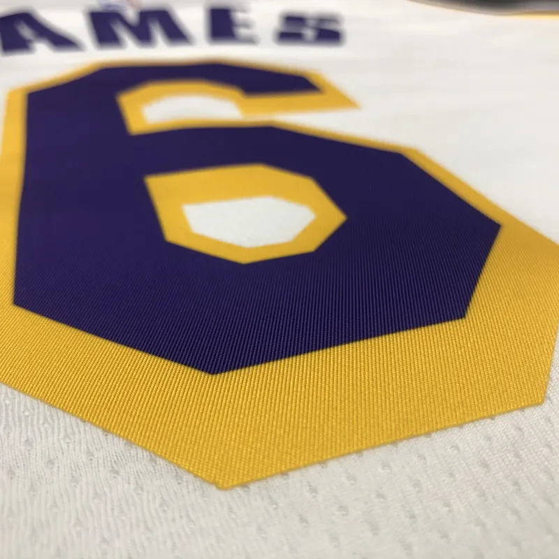 Los Angeles Lakers LeBron James #6 White Men’s Jersey