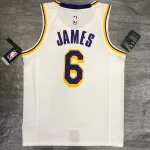 Los Angeles Lakers LeBron James #6 White Men’s Jersey