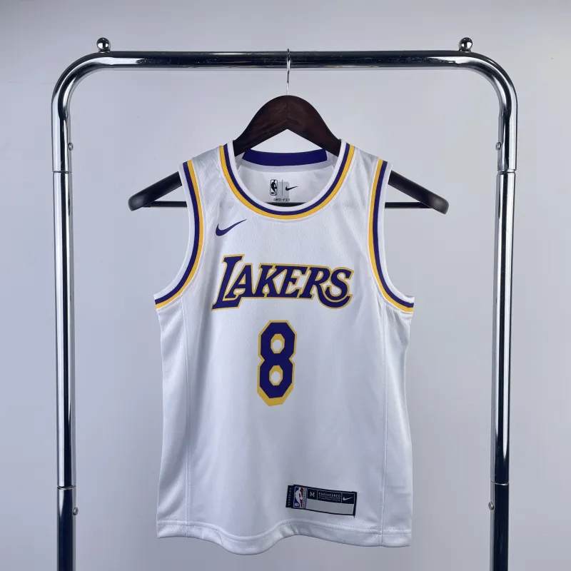 Los Angeles Lakers Kobe Bryant #8 Jugend-Trikot Weiß