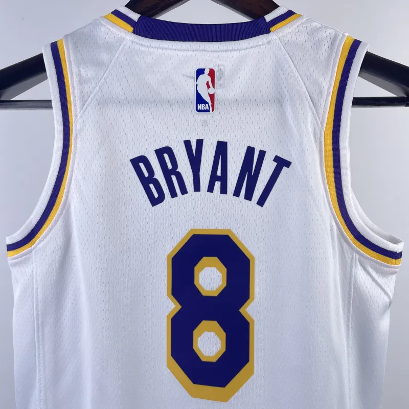 Los Angeles Lakers Kobe Bryant #8 Jugend-Trikot Weiß