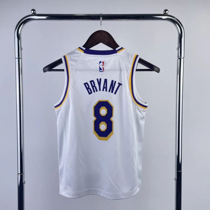 Los Angeles Lakers Kobe Bryant #8 Jugend-Trikot Weiß