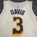 Los Angeles Lakers V-Neck Anthony Davis #3 White Men’s Jersey