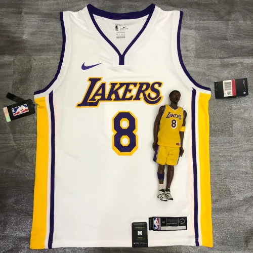Los Angeles Lakers V-hals Kobe Bryant #8 wit herenshirt