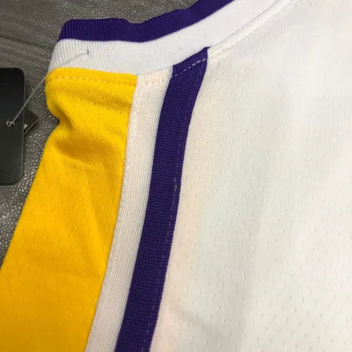 Los Angeles Lakers V-Ausschnitt Kobe Bryant #8 Weiß Herren Trikot