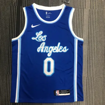 Maglia Los Angeles Lakers Russell Westbrook #0 Uomo Blu