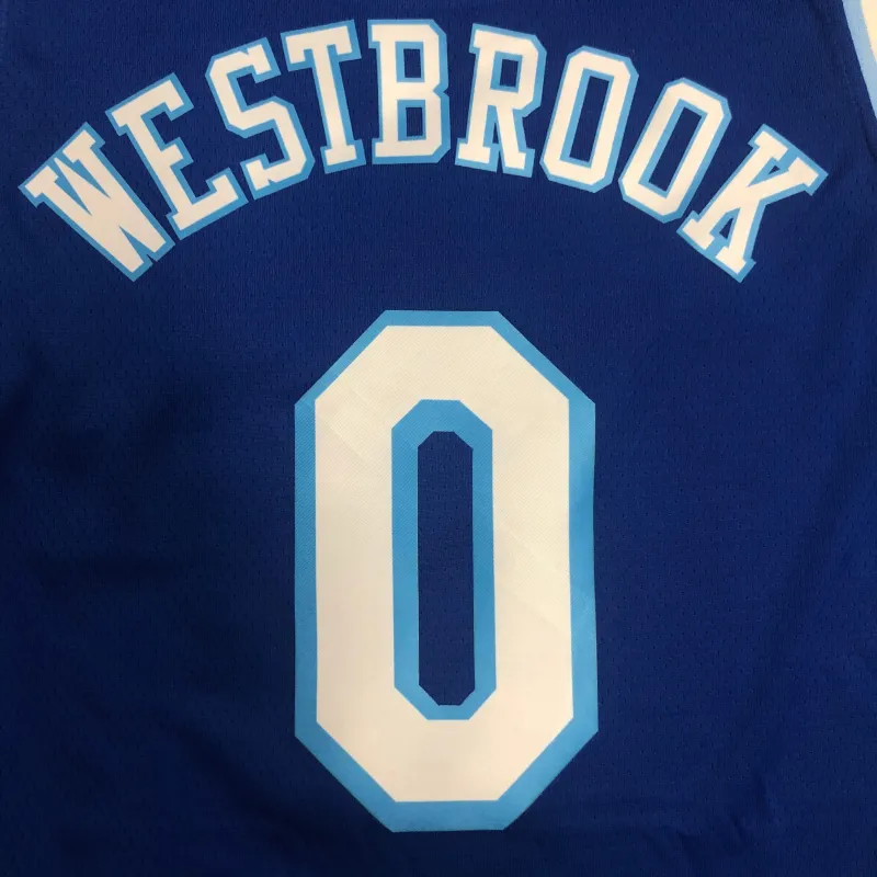 Los Angeles Lakers Russell Westbrook #0 Blau Herren Trikot